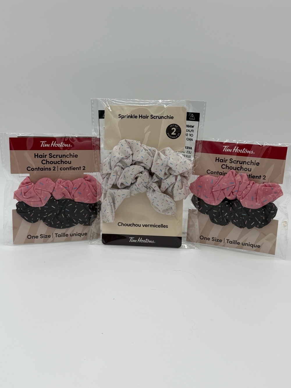Tim Hortons Sprinkle Scrunchies | Bundle of 6 scrunchies